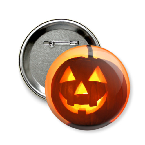 Значок 58мм с принтом halloween pumpkin