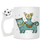 Кружка с футбольным мячиком