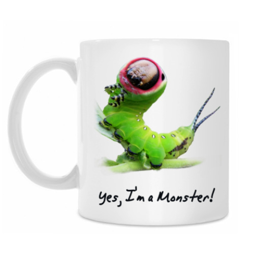 Кружка с принтом Yes, I'm a Monster!