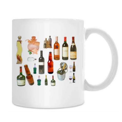 Кружка с принтом Бмх с напитками