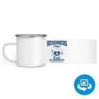 Кружка металлическая белая (круговая запечатка)