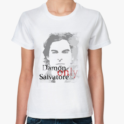 Классическая футболка с принтом The Vampire