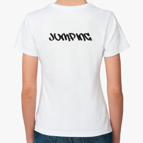 Классическая футболка с принтом Jumping