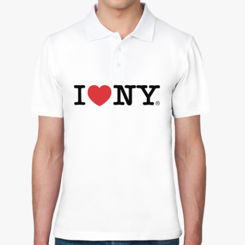 Рубашка поло с принтом I Love NY