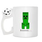 Кружка с футбольным мячиком