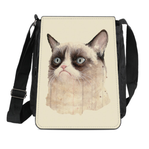 Сумка-планшет Grumpy Cat / Сердитый Кот