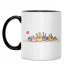 Кружка двухцветная