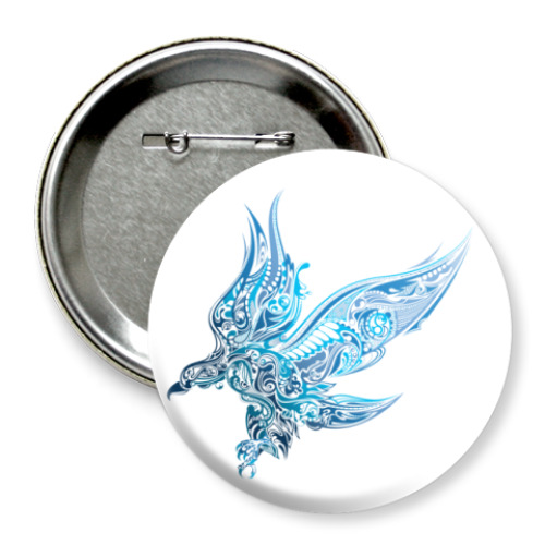 Значок 75мм с принтом  Орел