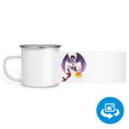 Кружка металлическая белая (круговая запечатка)