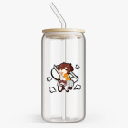 Банка с бамбуковой крышкой