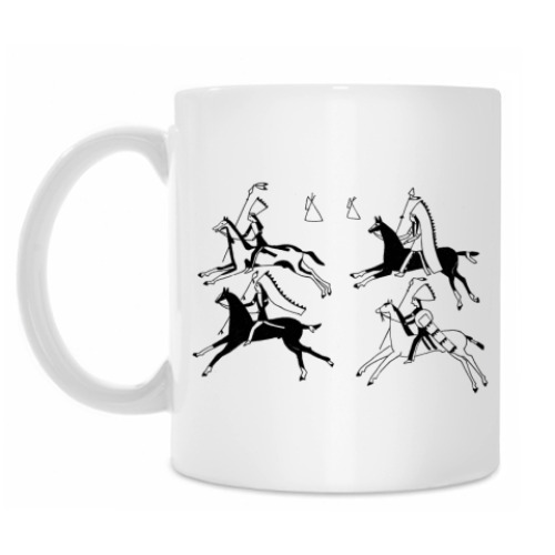 Кружка с принтом Warriors