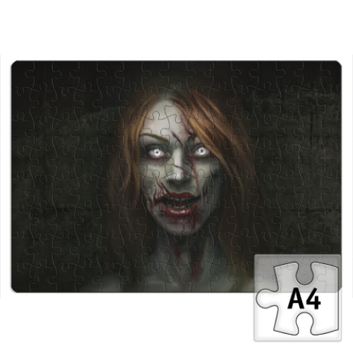 Пазл Зомби-девушка