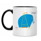 Кружка двухцветная