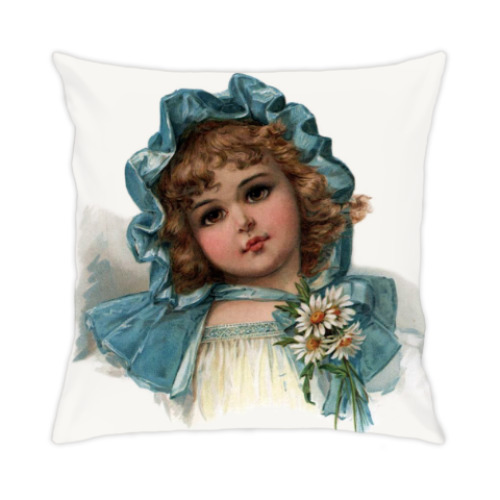 Подушка с принтом Лето и ромашки