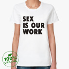 Женская футболка органик