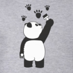  Панда рисует следы