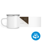 Кружка металлическая белая (круговая запечатка)