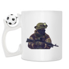 Кружка с футбольным мячиком