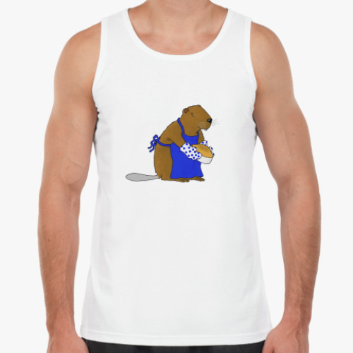 Майка с принтом Кастор