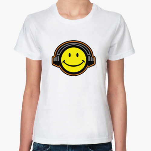 Классическая футболка Music-смайл