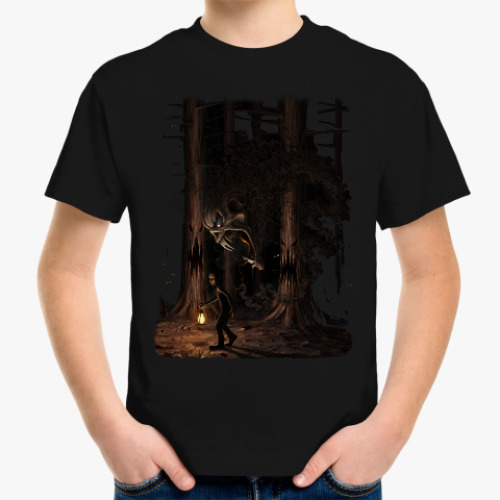 Детская футболка Ночная тварь из леса