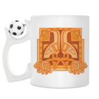 Кружка с футбольным мячиком