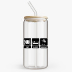 Банка с бамбуковой крышкой