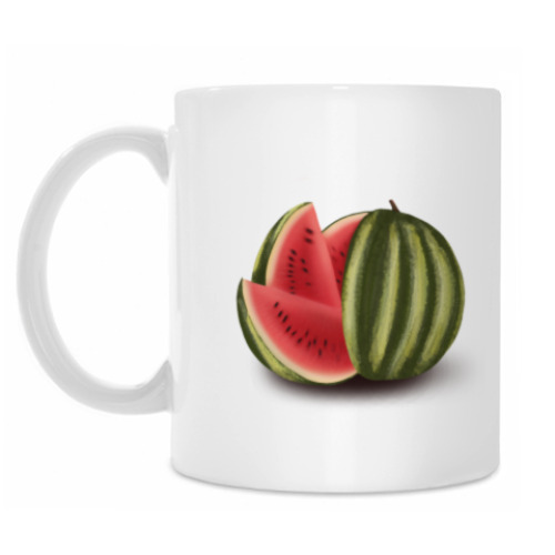 Кружка с принтом Арт «арбуз»