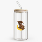 Банка с бамбуковой крышкой