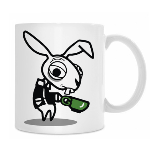 Кружка с принтом Мартовский Заяц