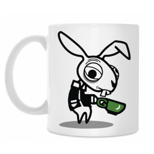 Кружка с принтом Мартовский Заяц