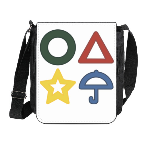 Сумка на плечо (мини-планшет) Игра в кальмара / фигурки