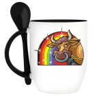 Кружка с ложкой