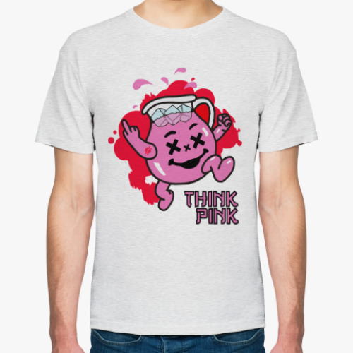 Футболка с принтом Think Pink