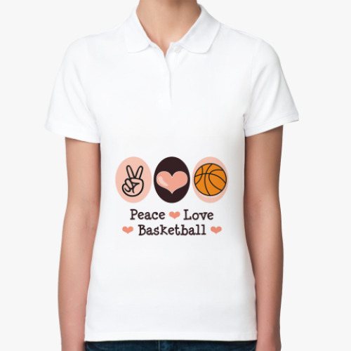 Женская рубашка поло Баскетбол