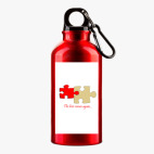 Металлическая бутылка 400 мл UV-DTF