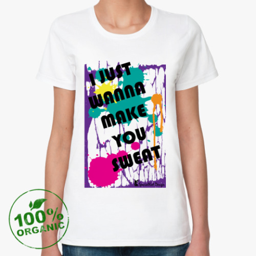 Женская футболка из органик-хлопка Make Y Sweat