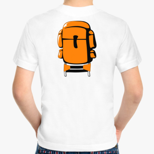 Детская футболка с принтом рюкзак