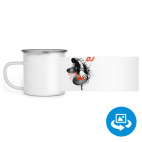 Кружка металлическая белая (круговая запечатка)