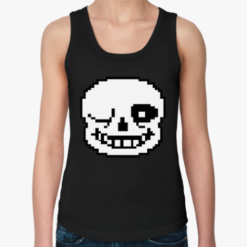 Женская майка с принтом Sans Wink