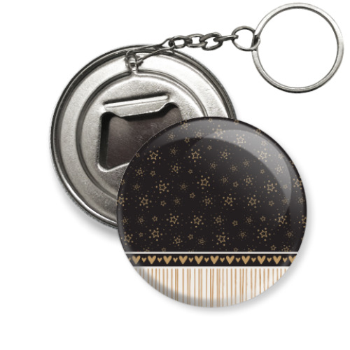 Брелок-открывашка с принтом графика