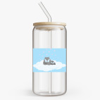 Банка с бамбуковой крышкой