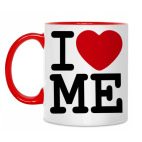 Двухцветная кружка I Love ME