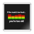 Магнит 6.5 x 6.5 см Если музыка...