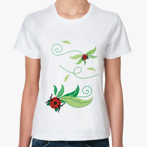 Классическая футболка  'Божья коровка'