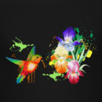 Ирисы и колибри