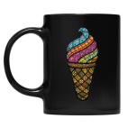 Кружка цветная UV-DTF