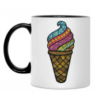 Кружка двухцветная