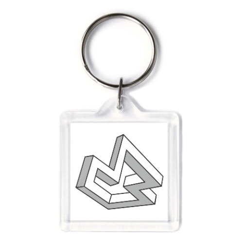 Брелок с принтом Оптическая иллюзия