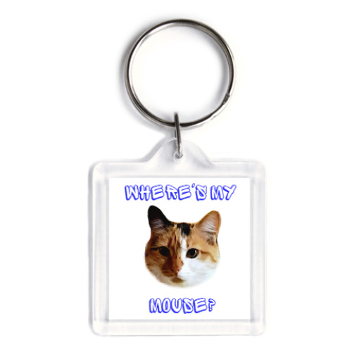 Брелок с принтом Кошка